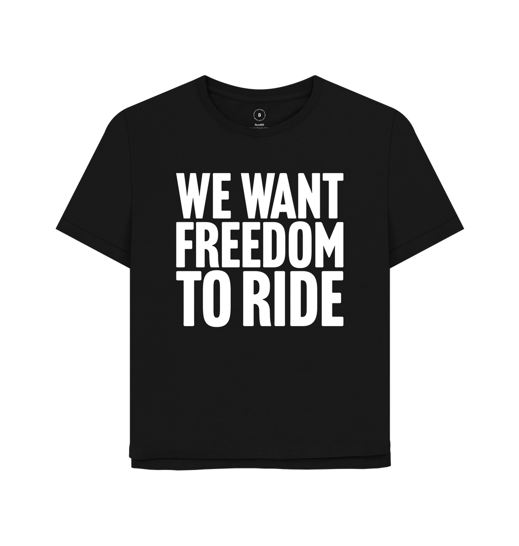 Black Printed T-shirt Front
