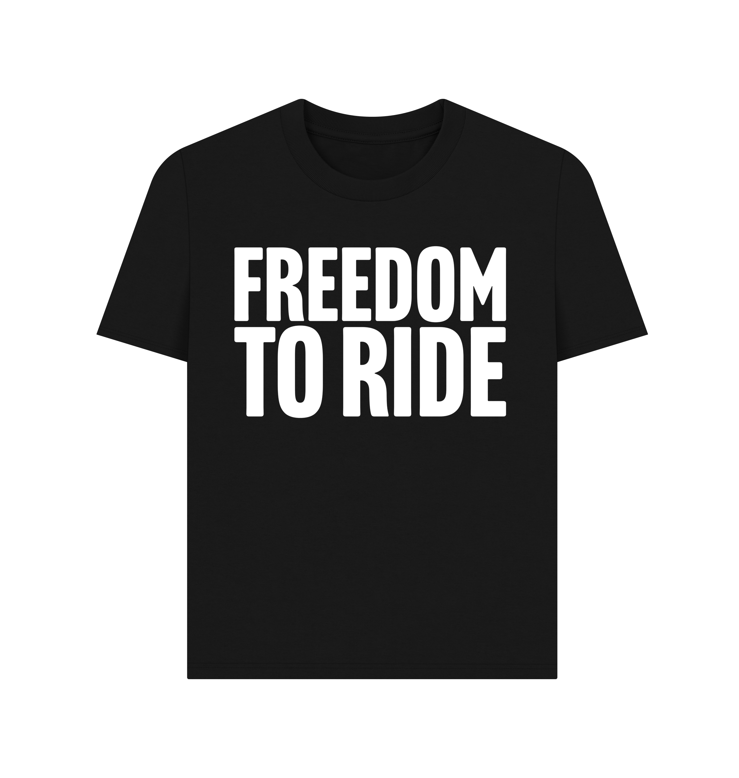 Black Printed T-shirt Front