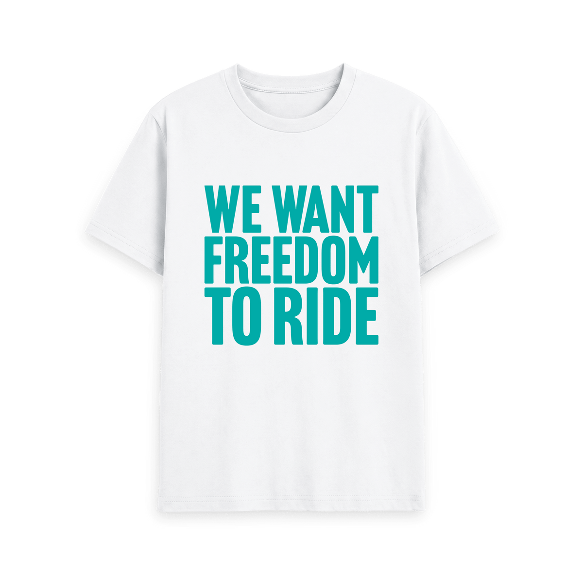 White Printed T-shirt Front