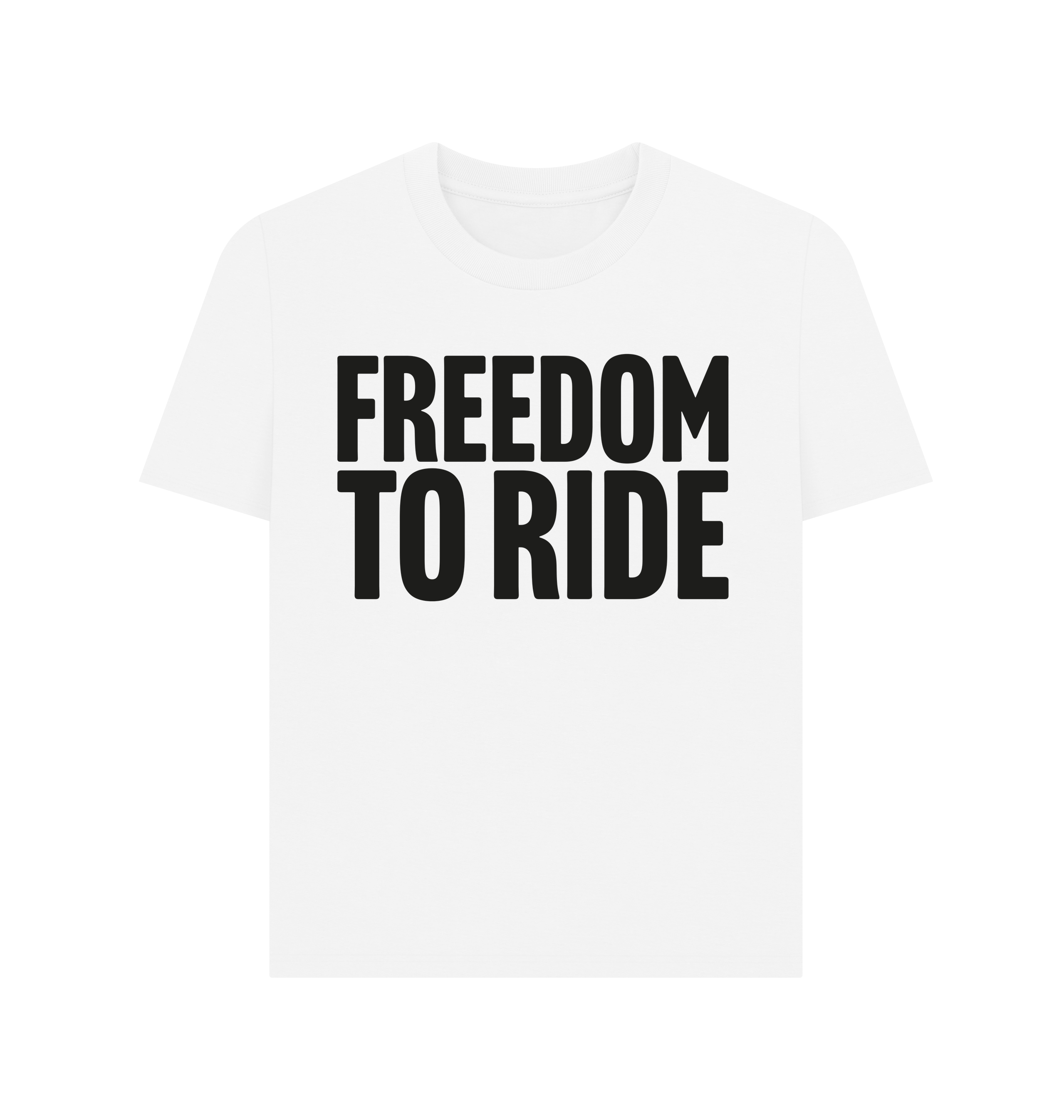 White Printed T-shirt Front
