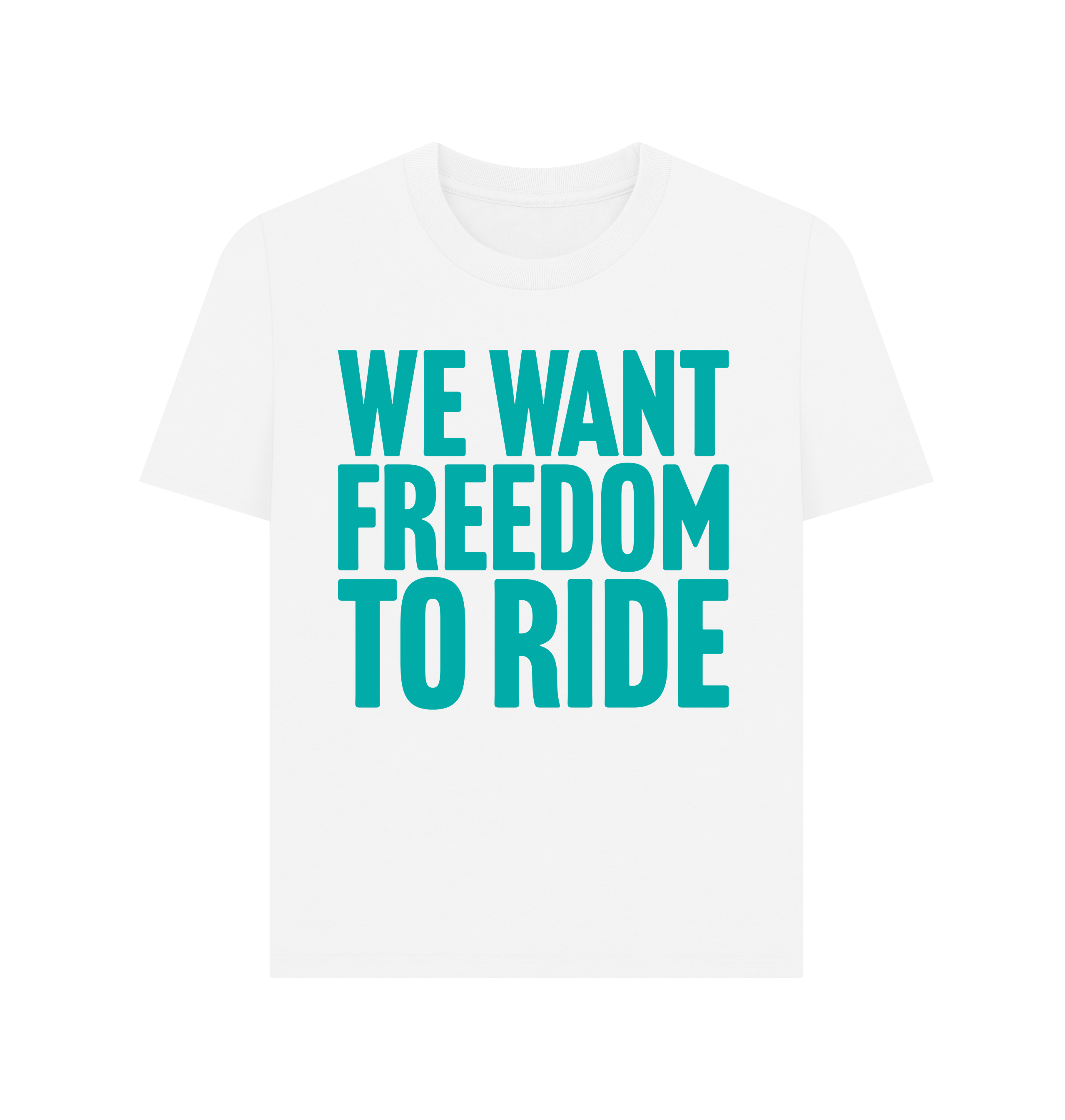White Printed T-shirt Front