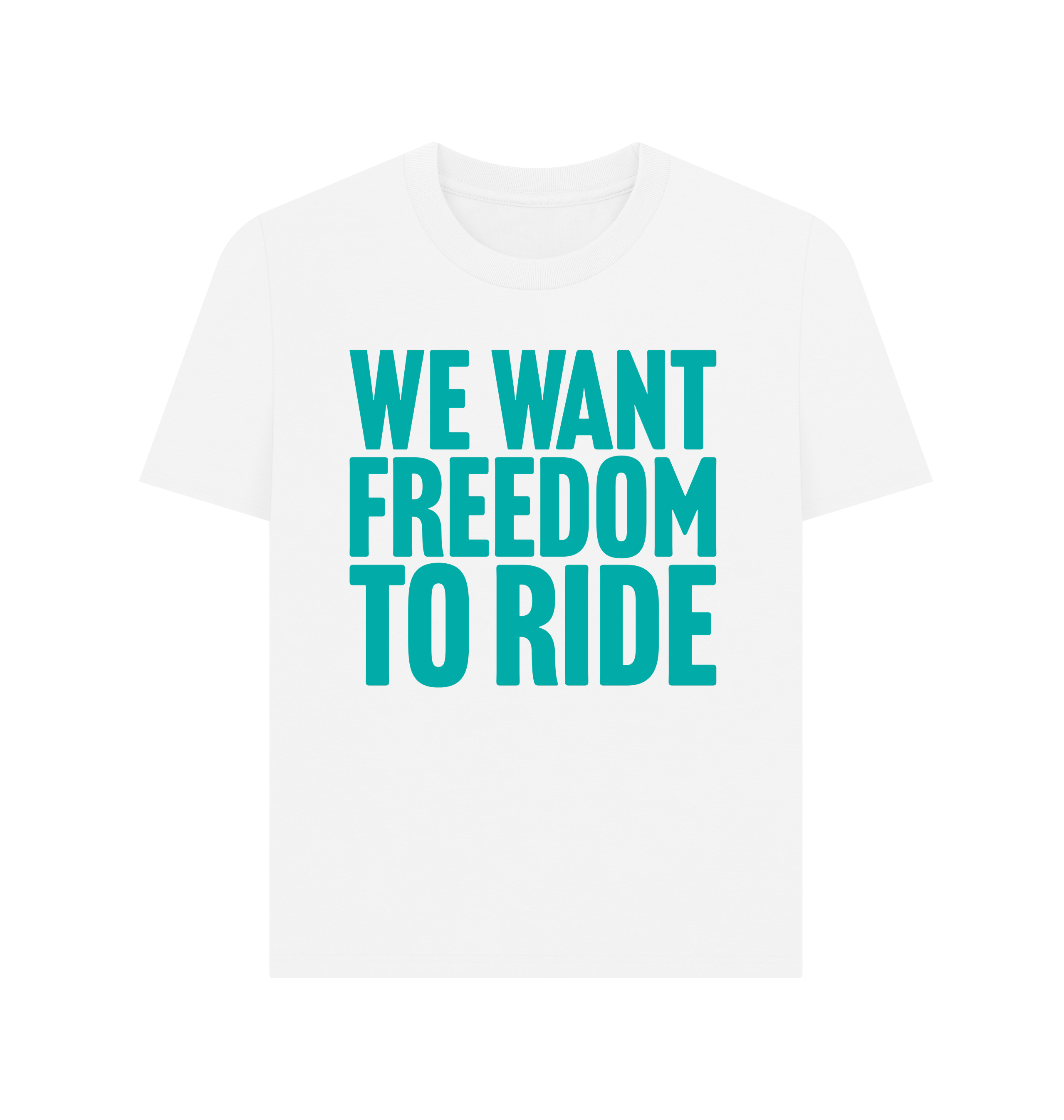 White Printed T-shirt Front