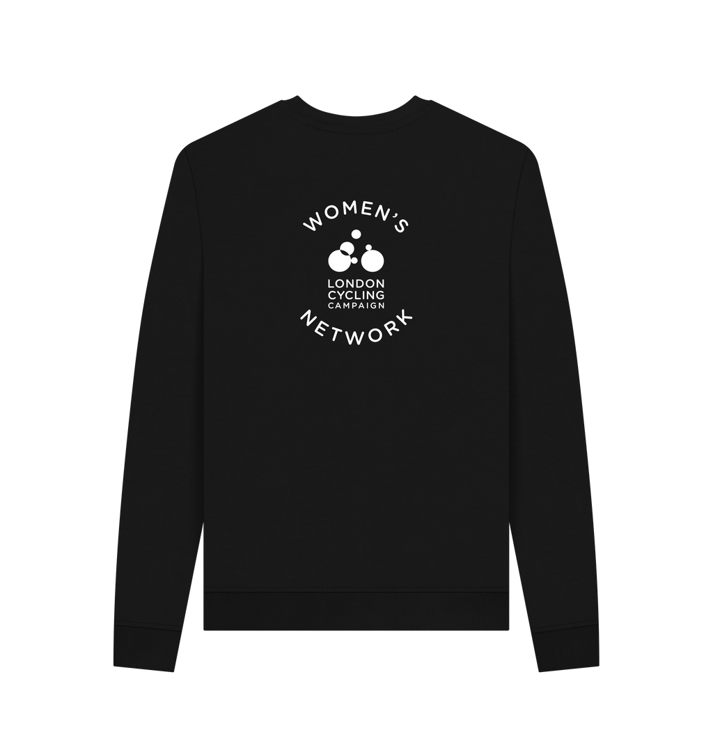 Black Recycled Printed Sweater Back