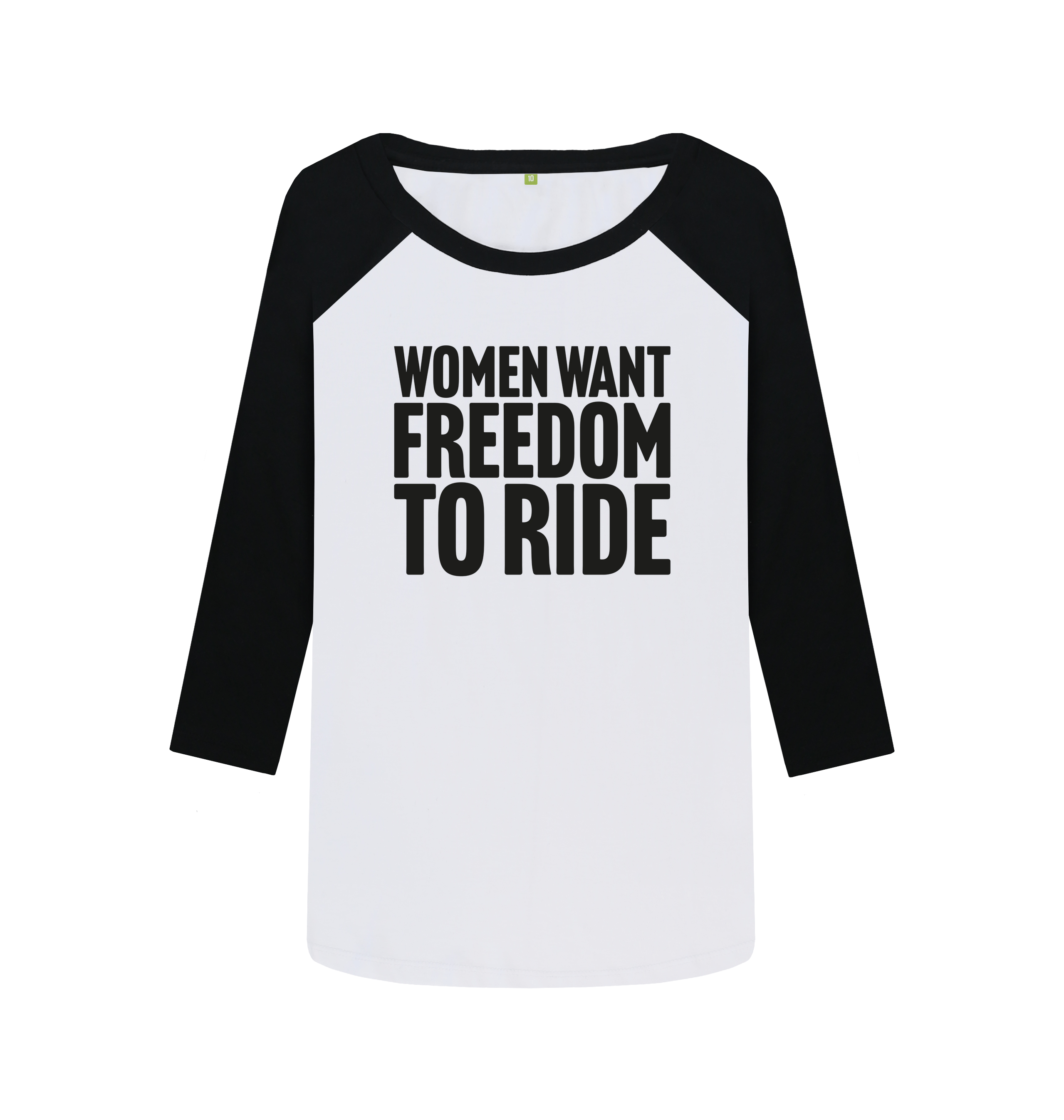 Black-White Printed Baseball T-shirt Front