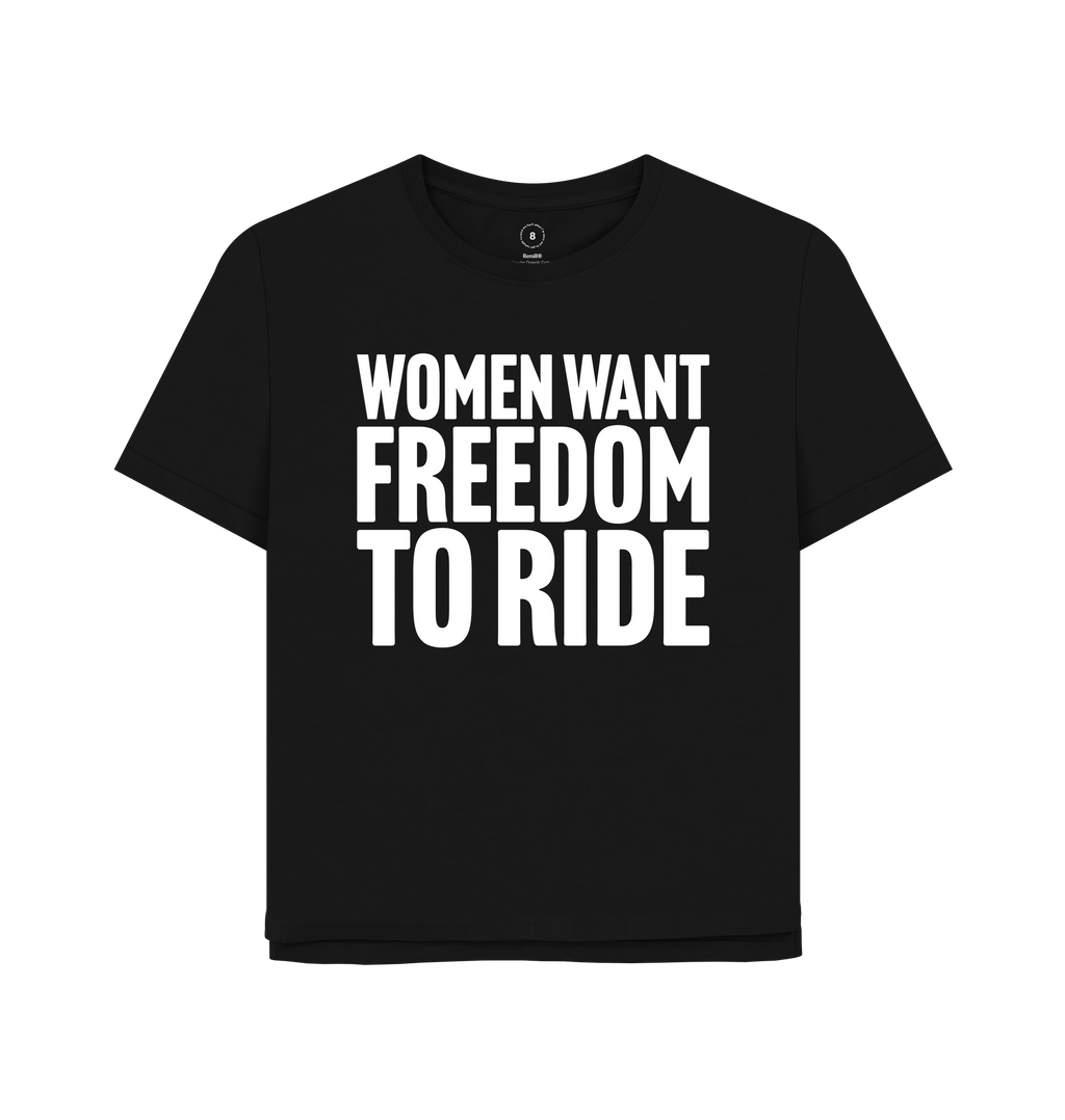 Black Printed T-shirt Front