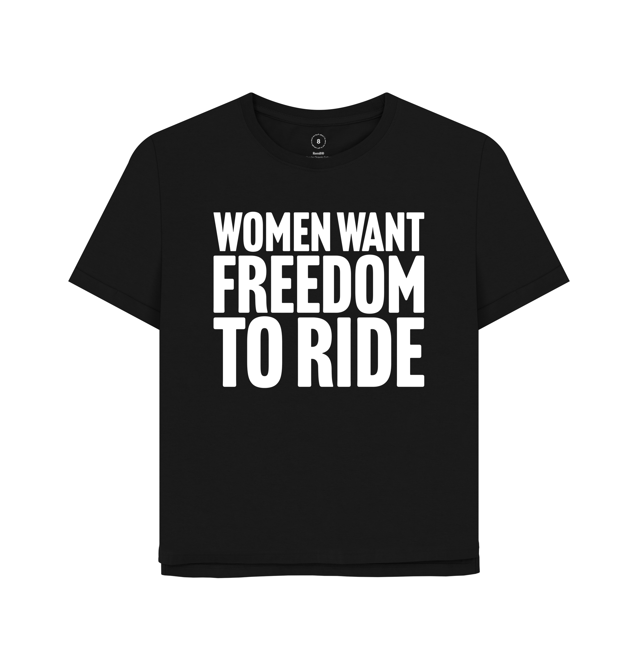 Black Printed T-shirt Front