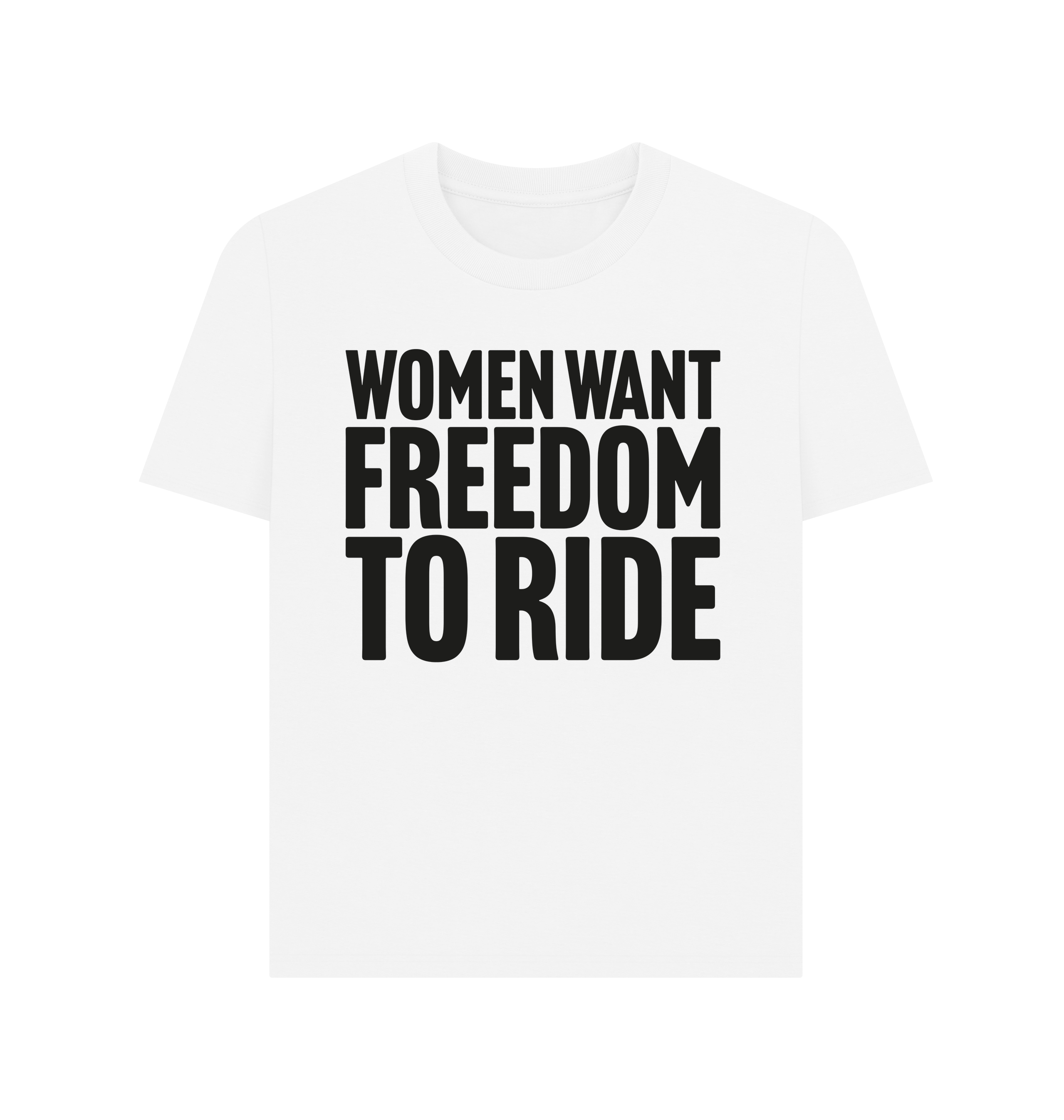 White Printed T-shirt Front