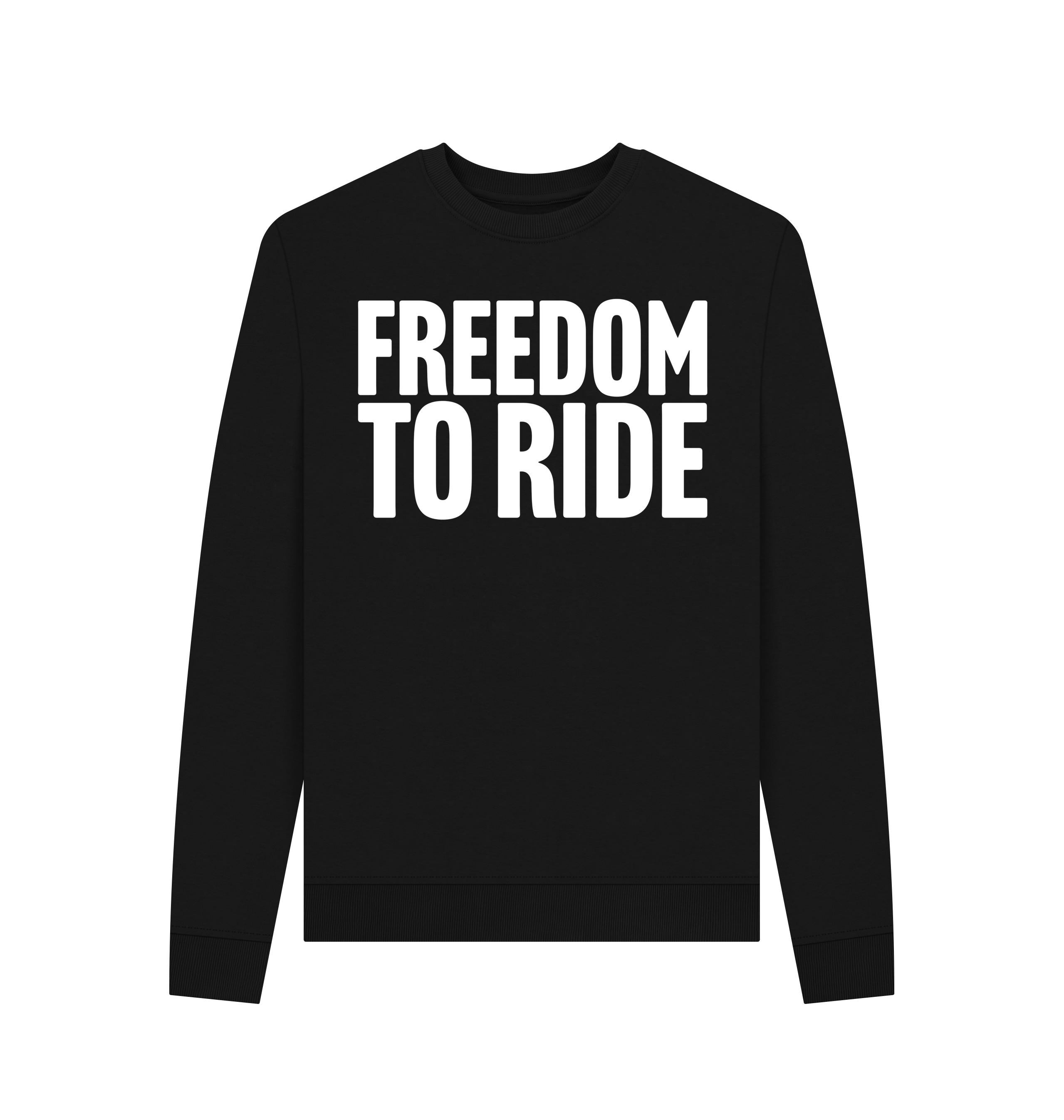 Black Recycled Printed Sweater Front