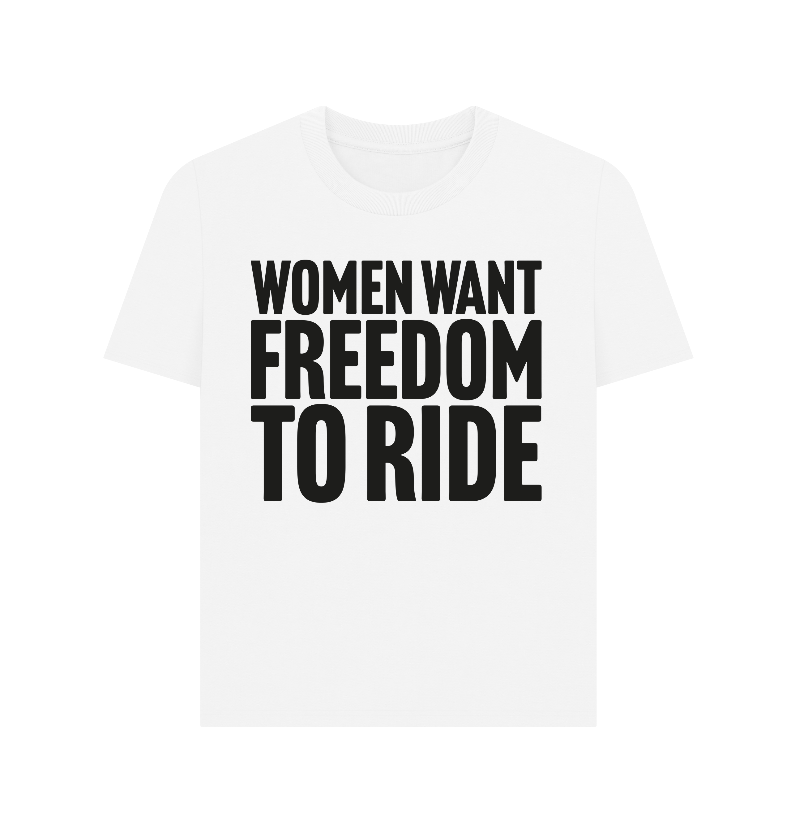 White Printed T-shirt Front