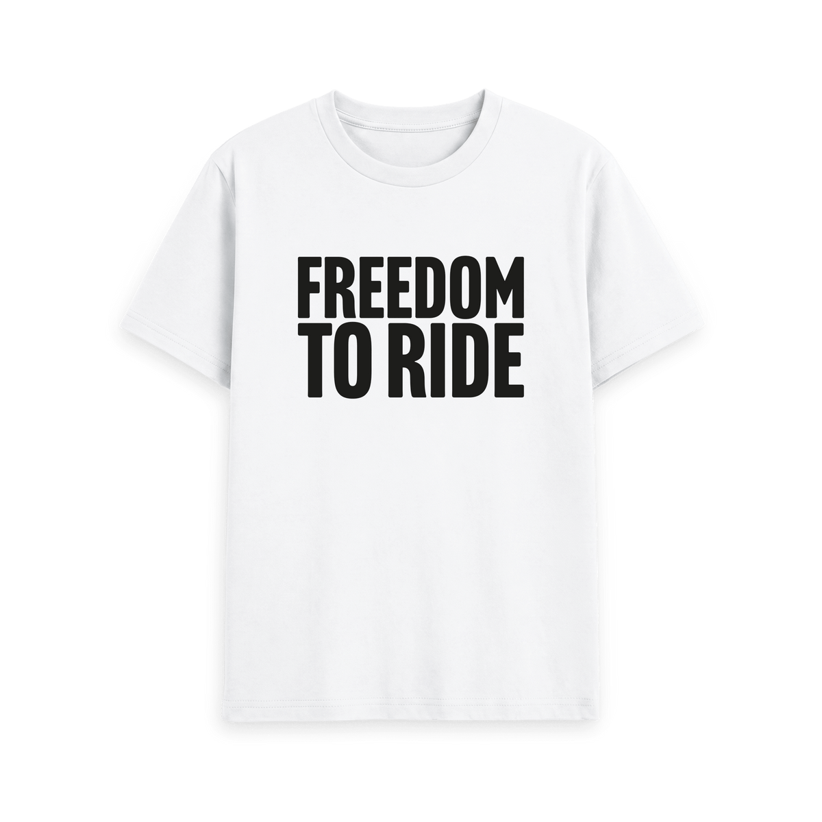 White Printed T-shirt Front