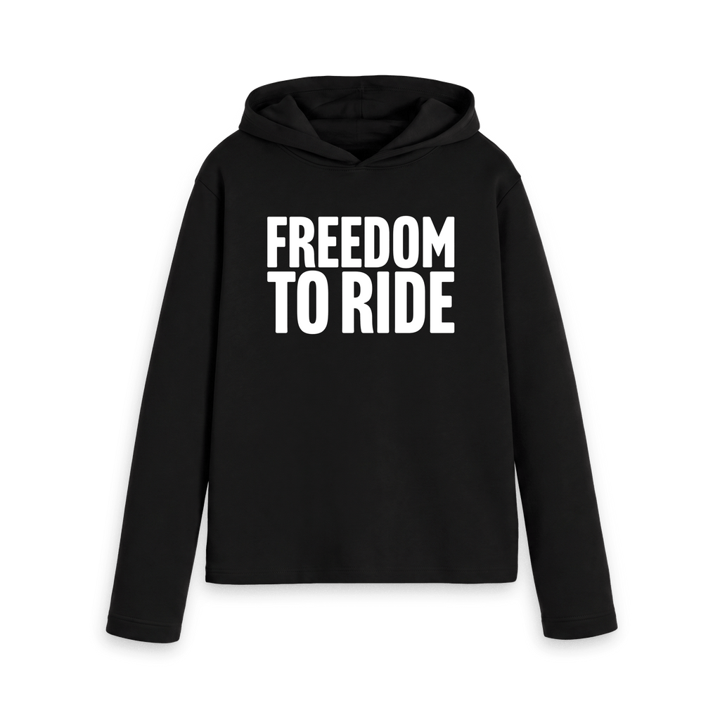 Black Printed Hoody Front