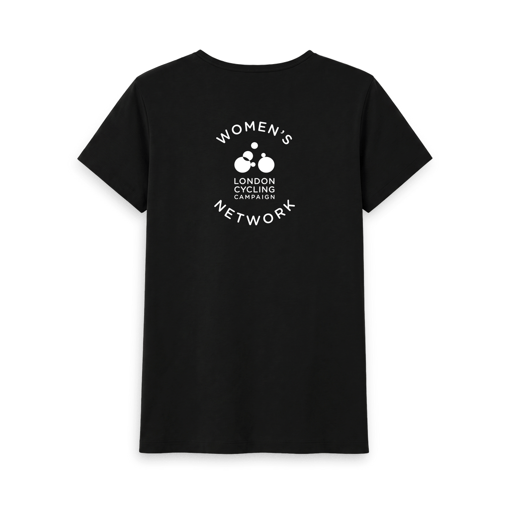 Black Recycled Printed T-Shirt Back