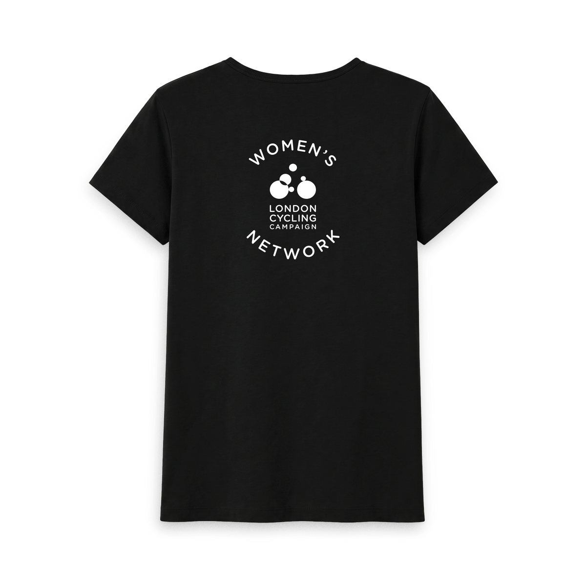 Black Recycled Printed T-Shirt Back