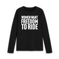 Black Printed Long Sleeve T Shirt Front