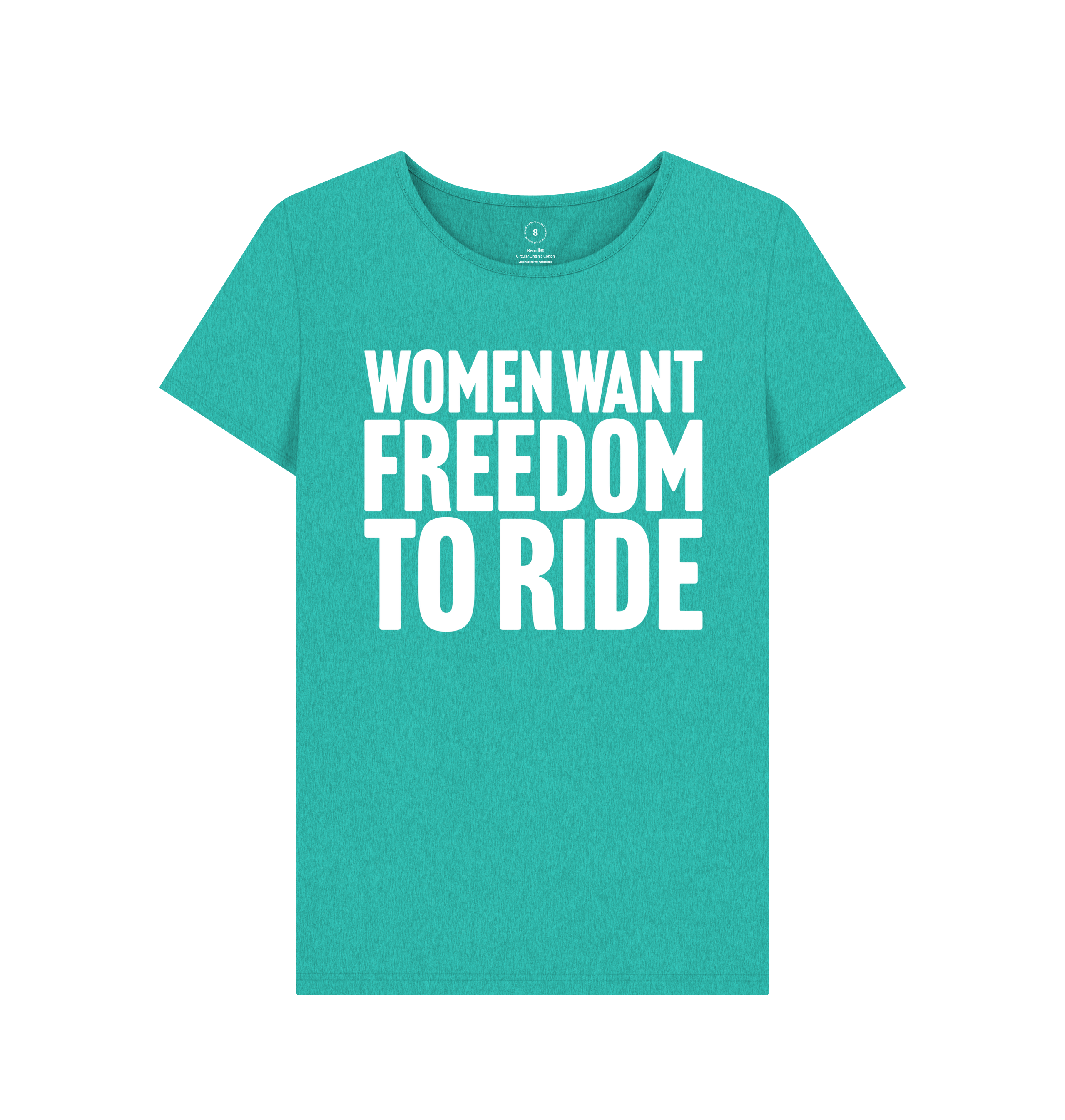 Seagrass Green Recycled Printed T-Shirt Front