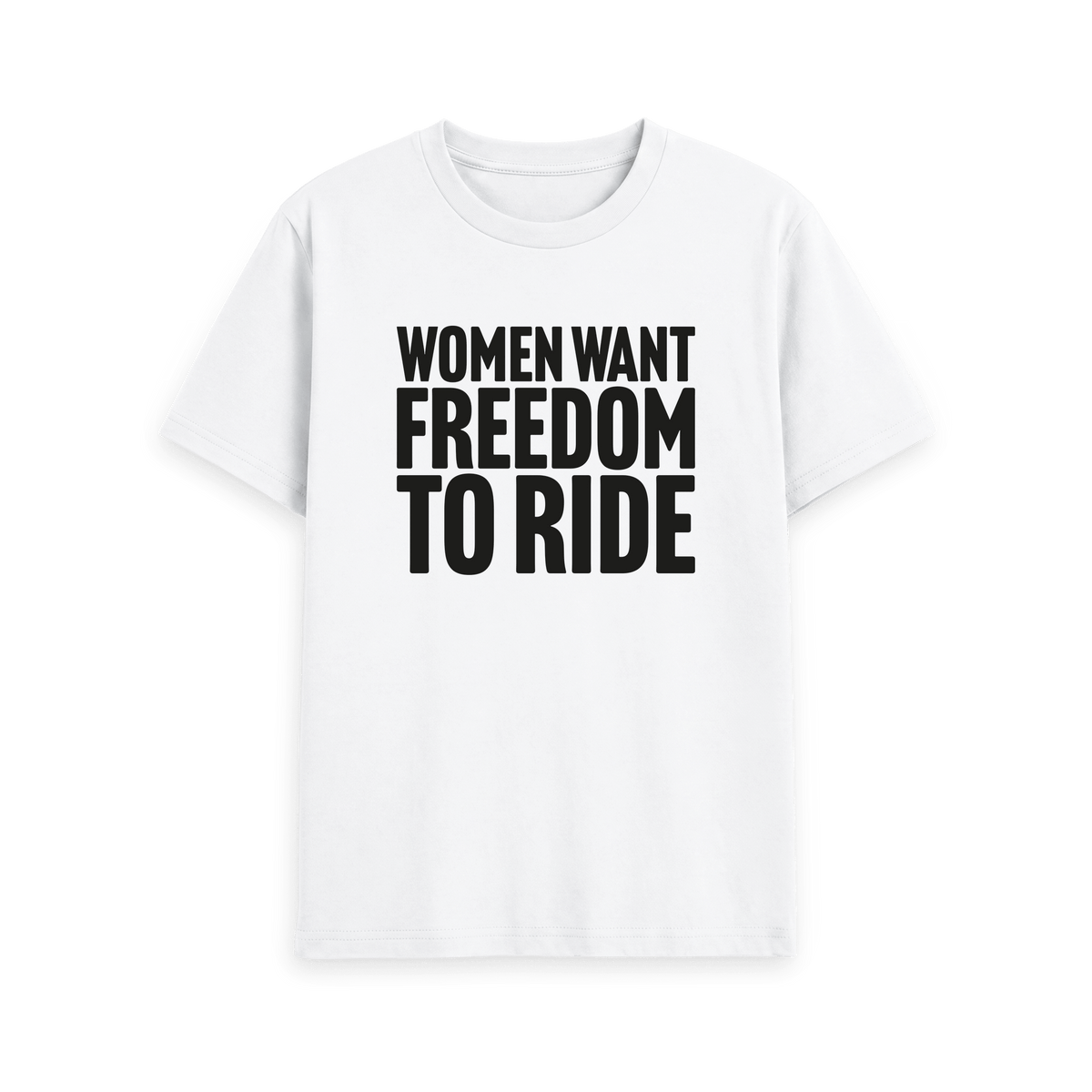 White Printed T-shirt Front
