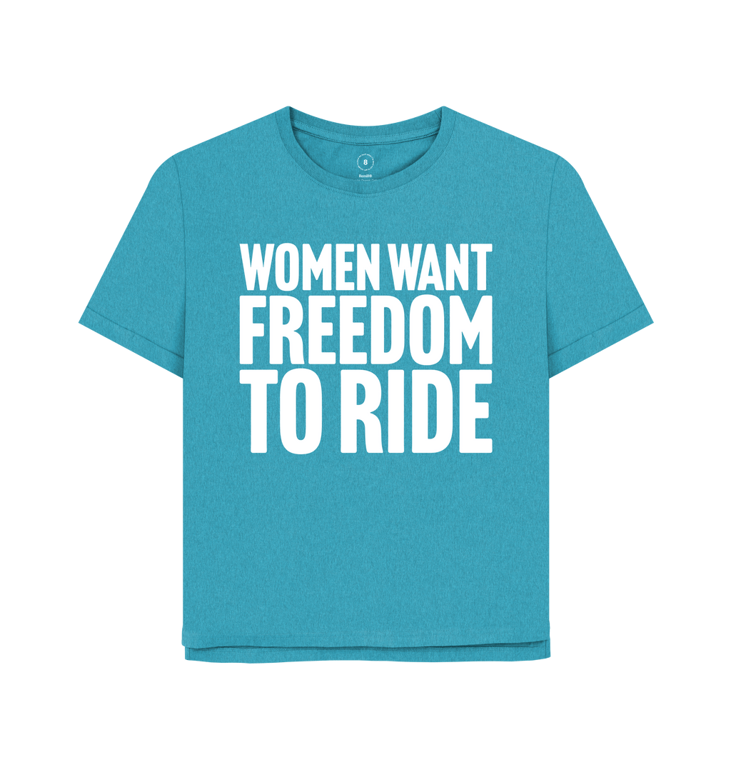 Ocean Blue Printed T-shirt Front