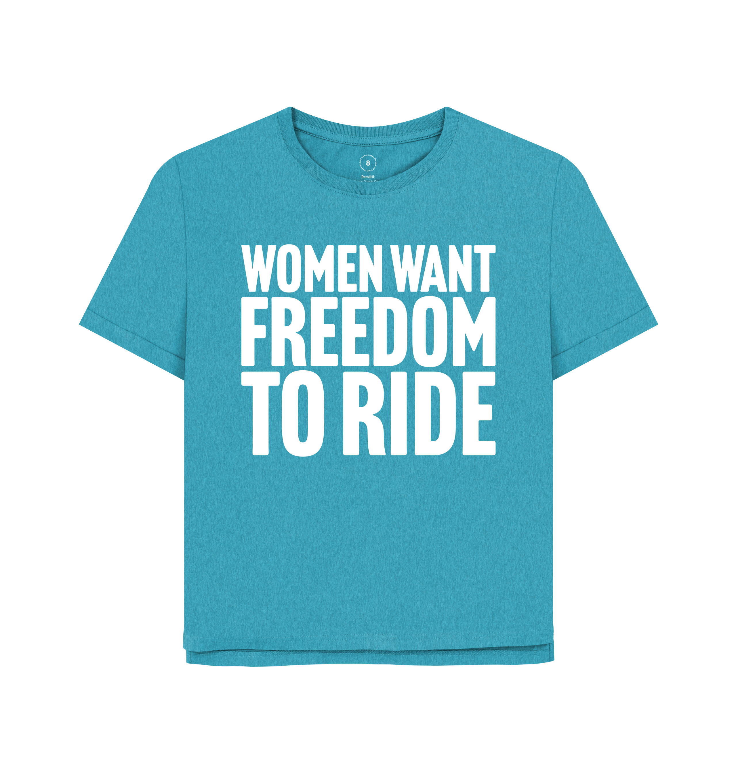 Ocean Blue Printed T-shirt Front