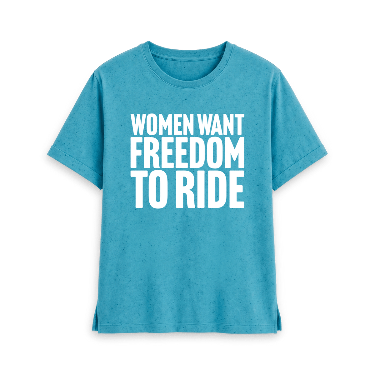 Ocean Blue Printed T-shirt Front