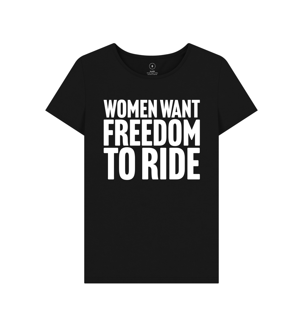 Black Recycled Printed T-Shirt Front