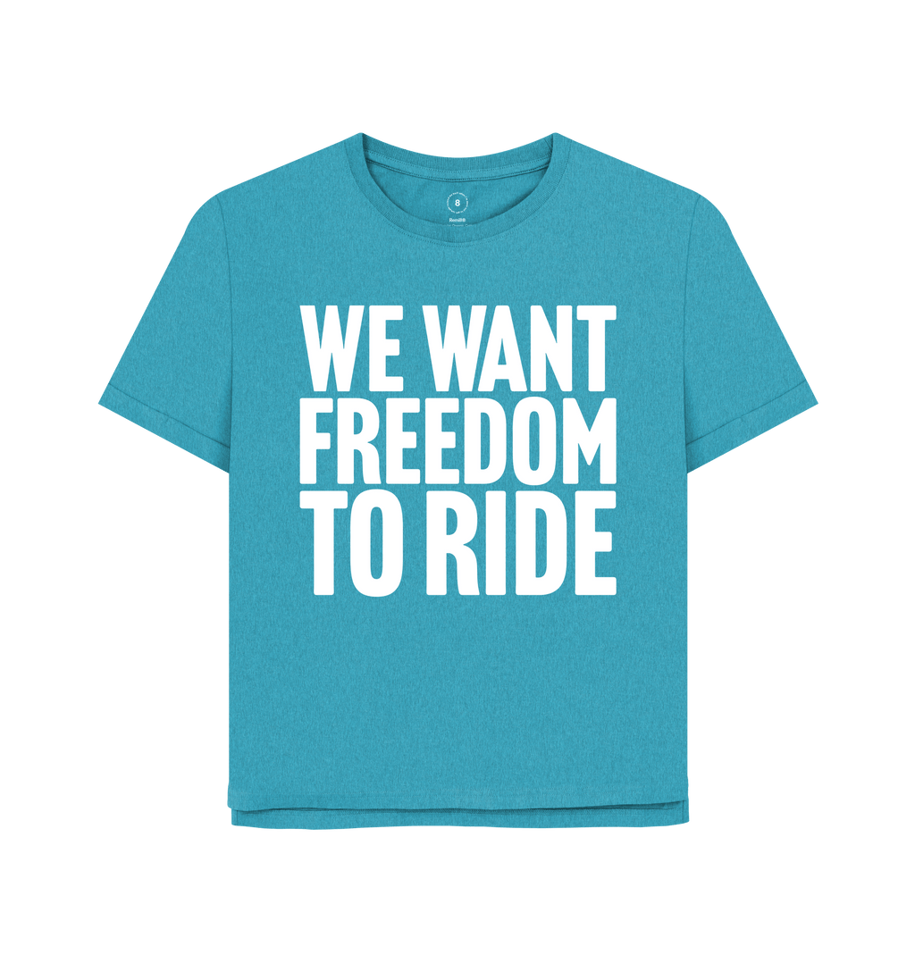 Ocean Blue Printed T-shirt Front