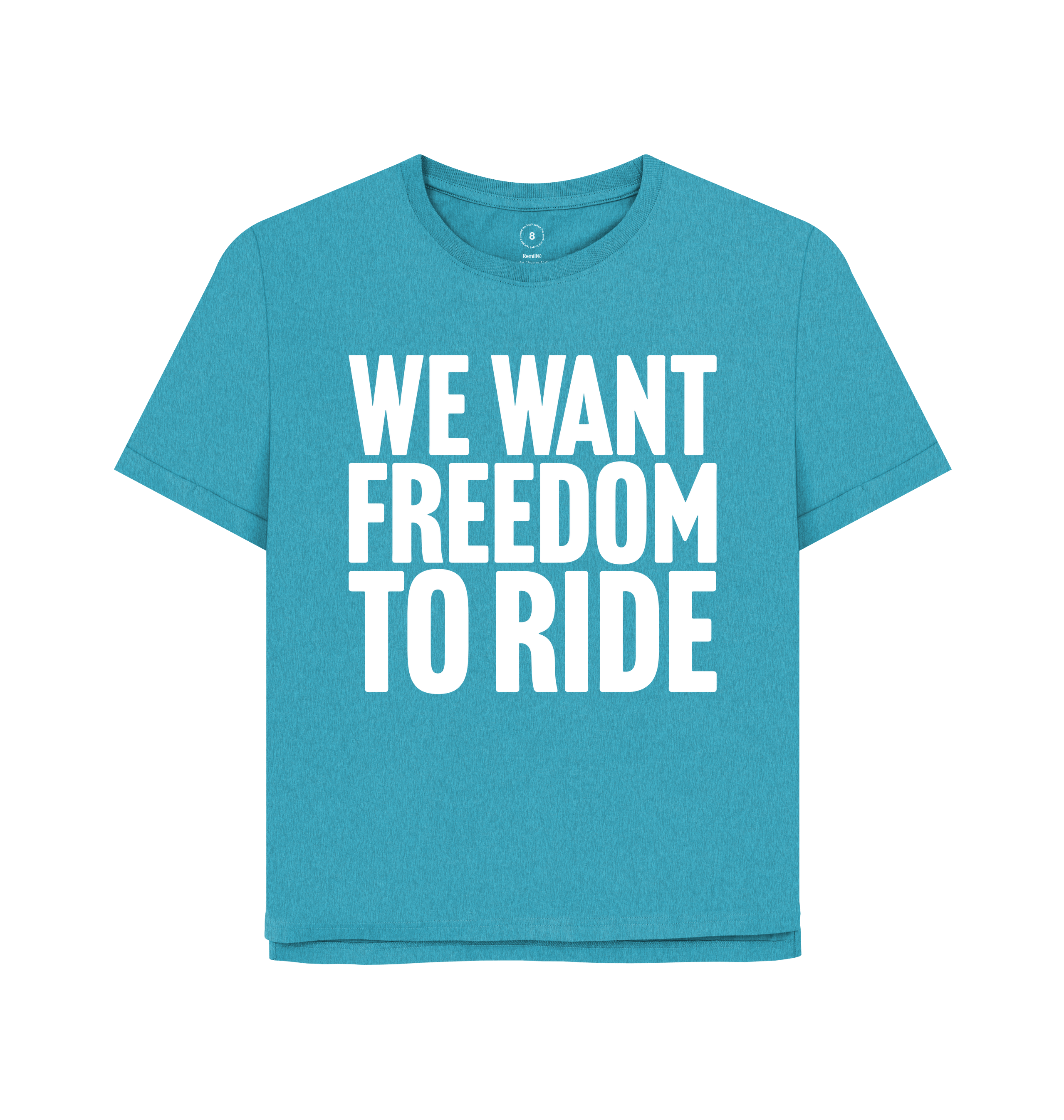 Ocean Blue Printed T-shirt Front