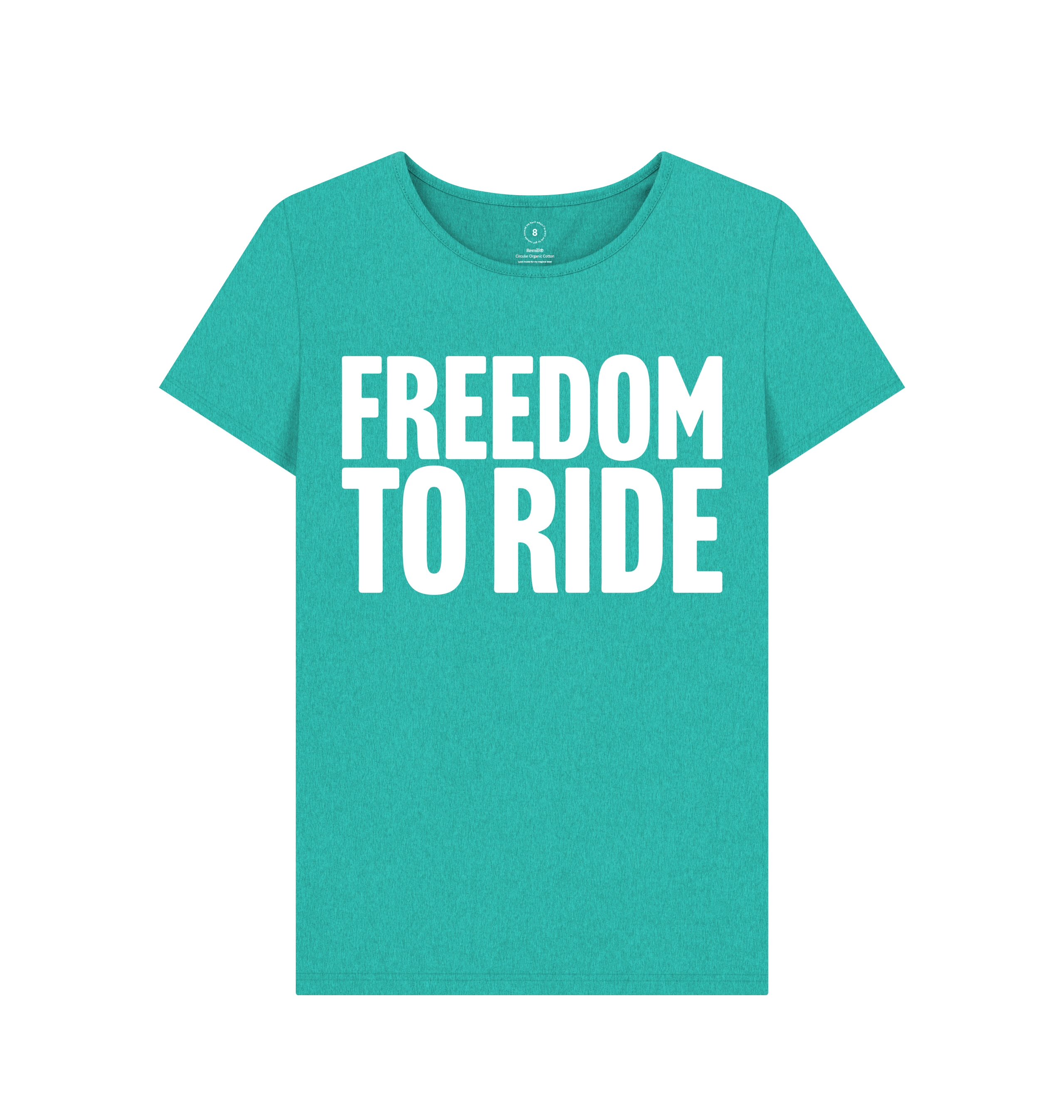 Seagrass Green Recycled Printed T-Shirt Front