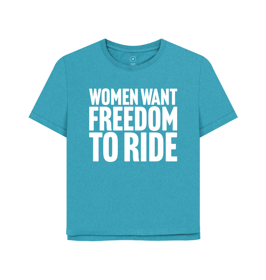 Ocean Blue Printed T-shirt Front