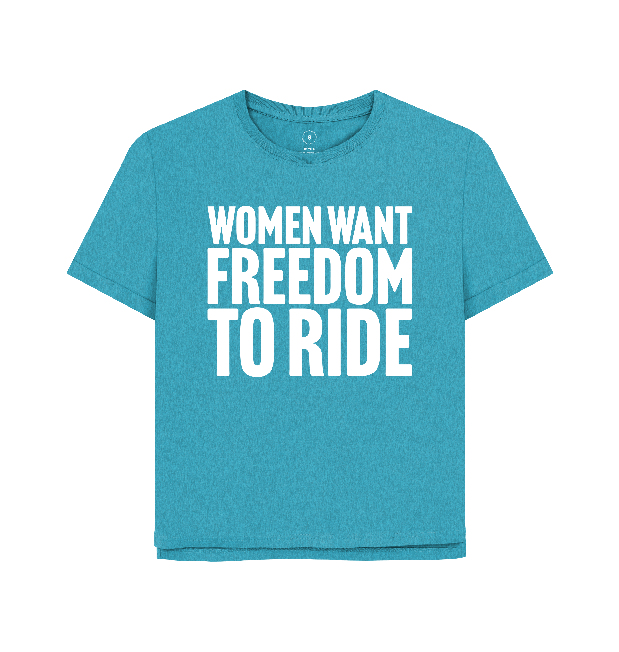 Ocean Blue Printed T-shirt Front