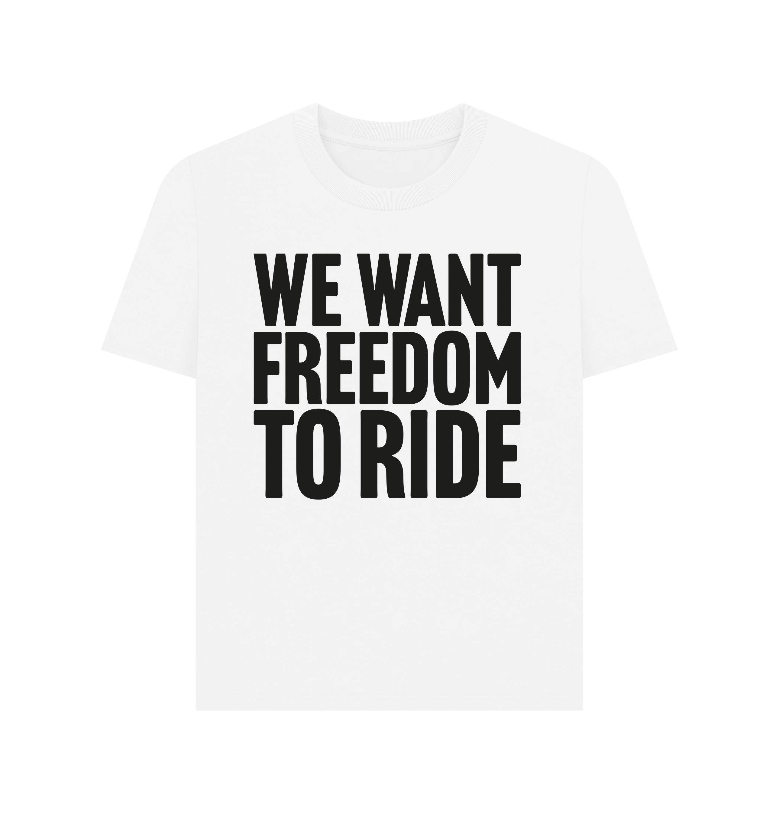 White Printed T-shirt Front