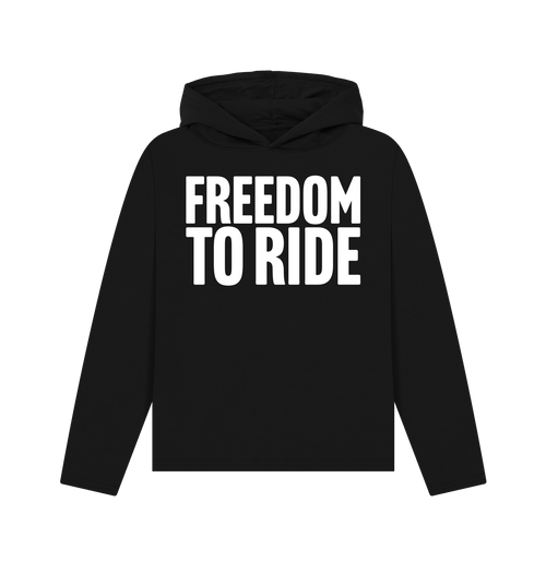 Black Printed Hoody Front