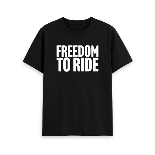 Black Printed T-shirt Front