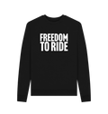 Black Recycled Printed Sweater Front