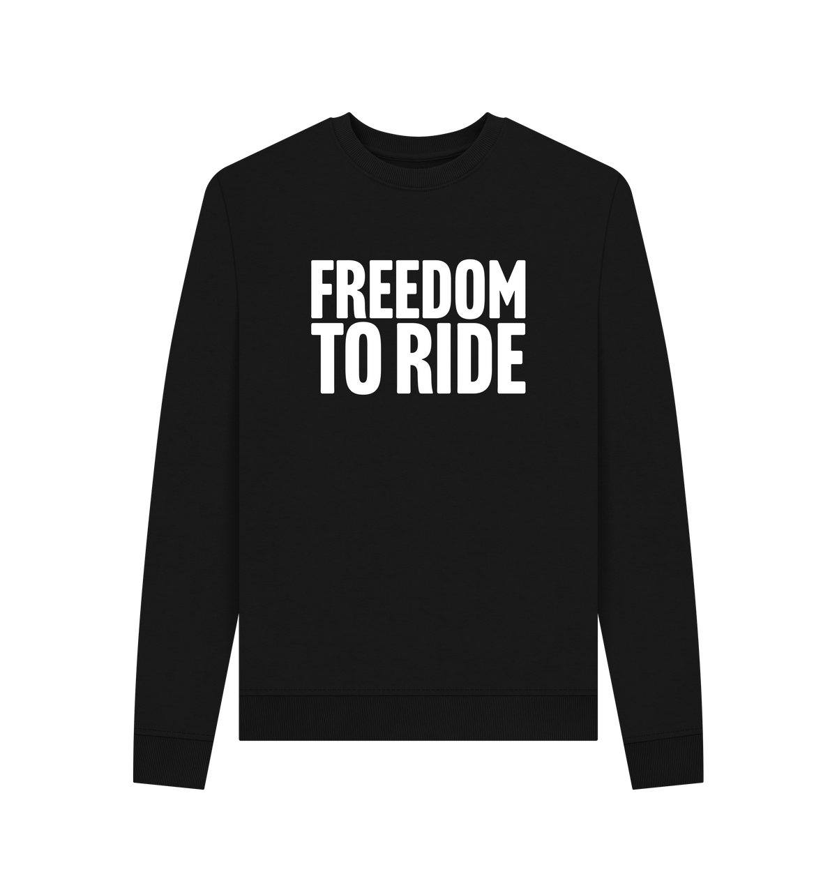 Black Recycled Printed Sweater Front