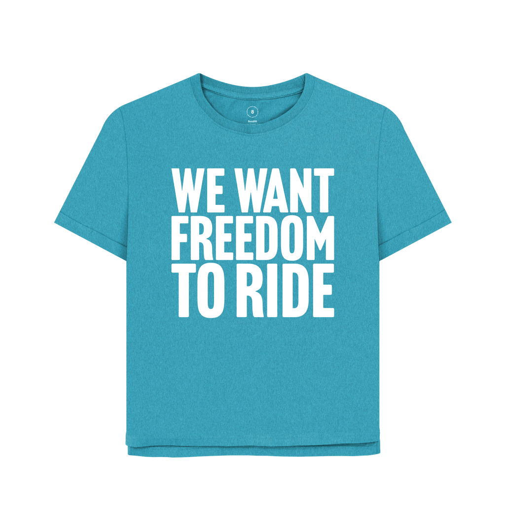 Ocean Blue Printed T-shirt Front