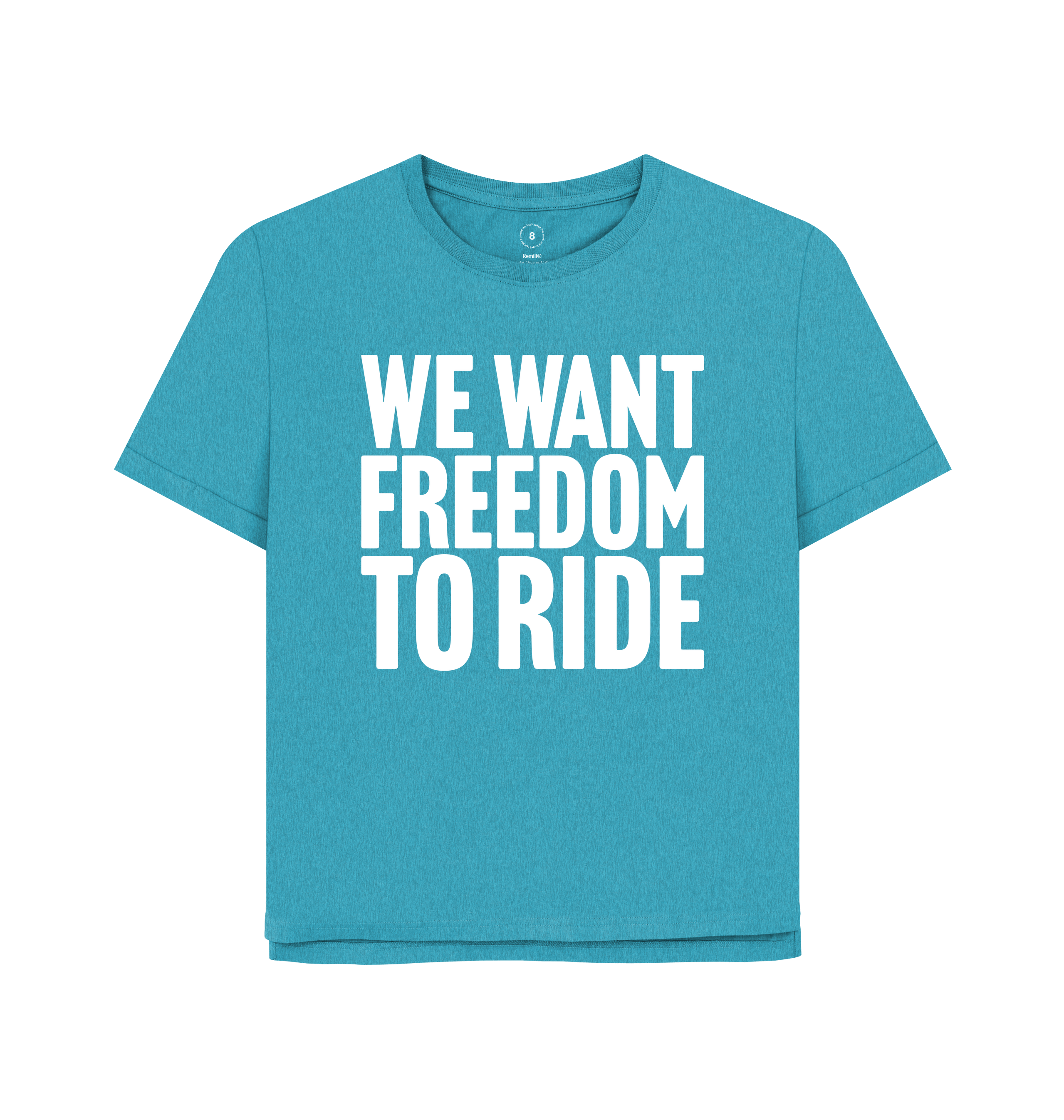 Ocean Blue Printed T-shirt Front